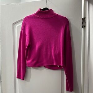 Fuchsia Turtleneck Sweater